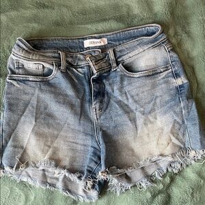 Zenana Outfitters Faded Blue Jean Shorts